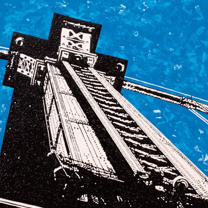 MANHATTAN BRIDGE — Mischtechnik auf Leinwand   60x60cm