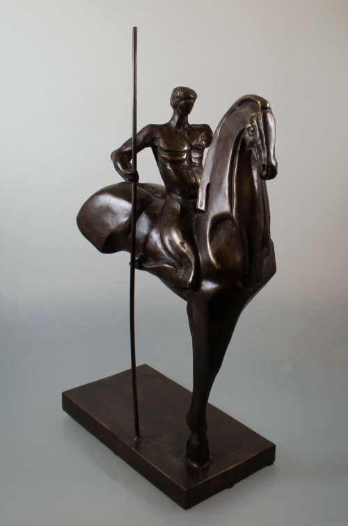 PICCOLO DON CISCOTTE — Bronze   11x21x34cm