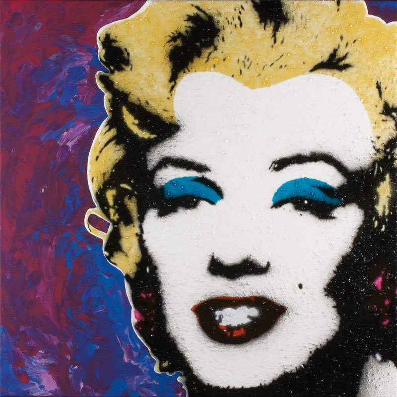 MARILYN #58 — Mischtechnik auf Leinwand   50x50cm