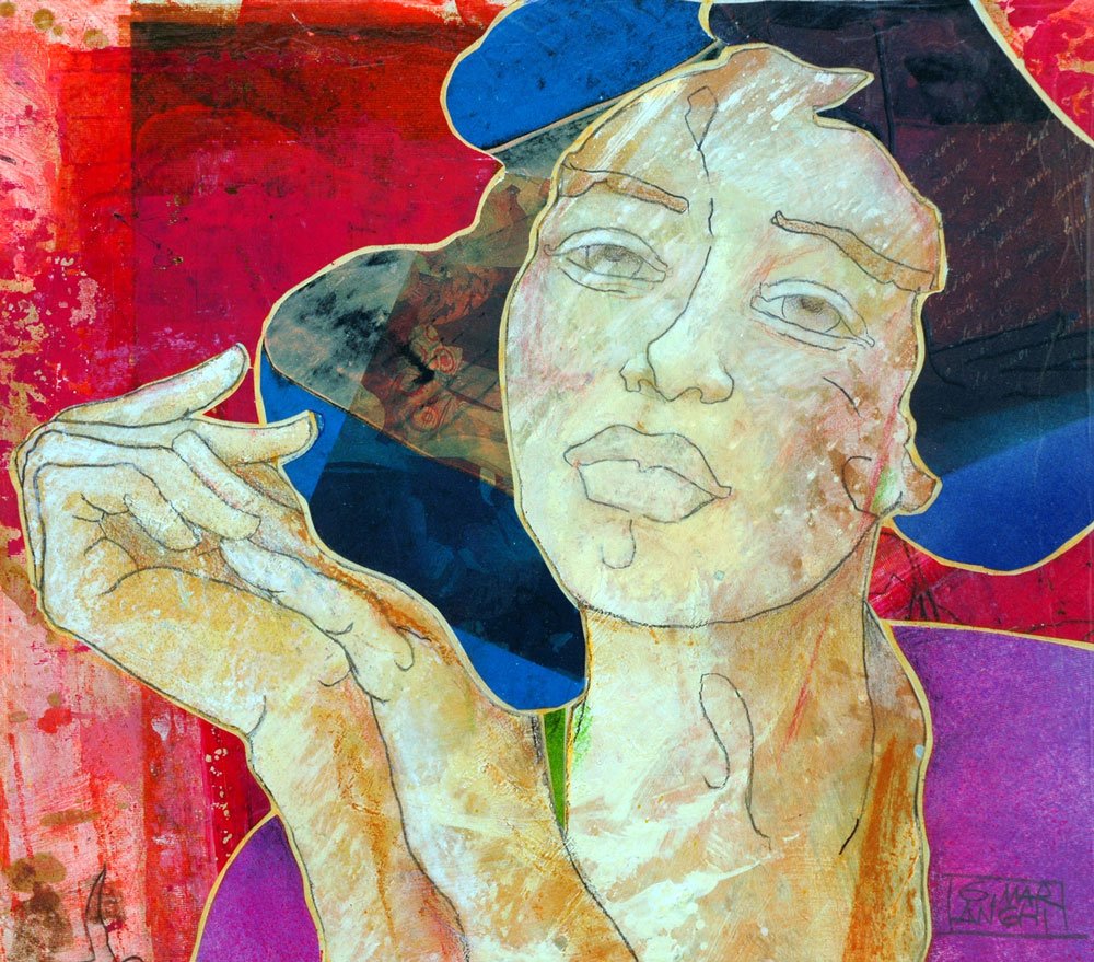 LA MIA PROMESSA — Enkaustik auf Holz – 35x40cm