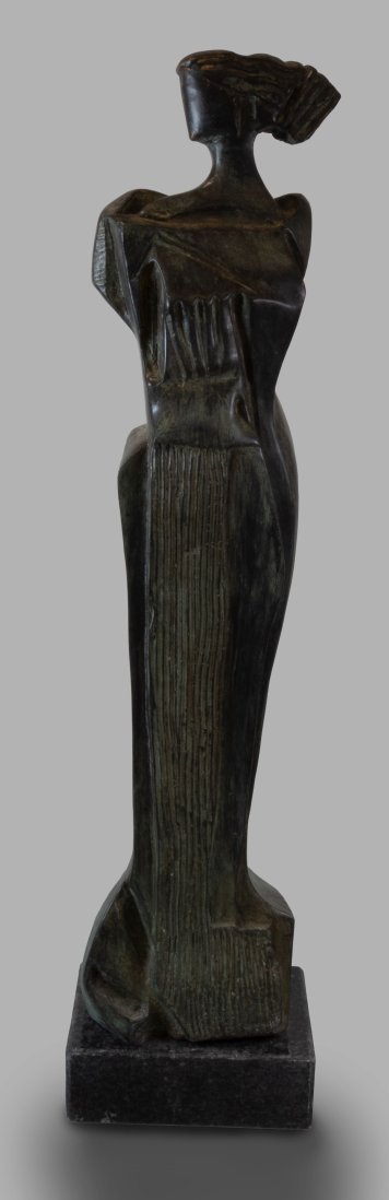 SIBILLA GRANDE DI PROFILO — Bronze   H 42cm