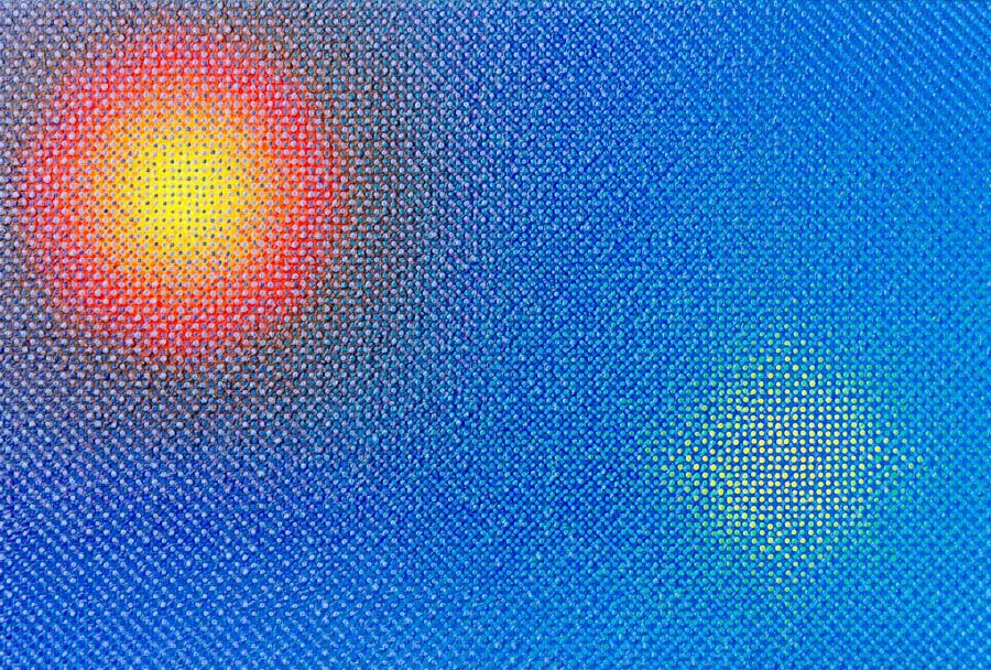 NAH UND FERN  Acryl auf Hartschaumplatte — 41 × 61