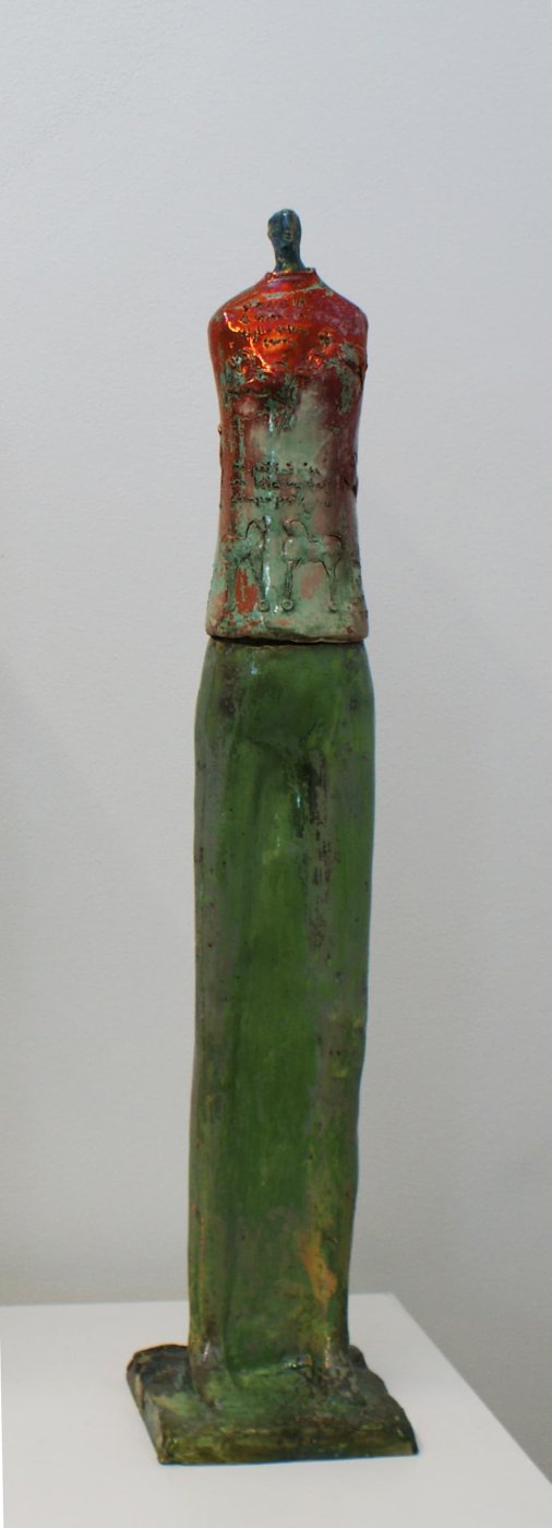 Guerrera_Bronze_Keramik 100cm