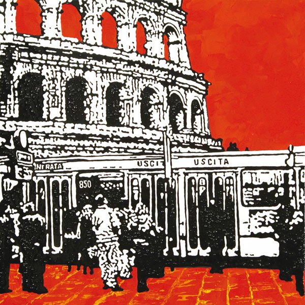 ROMA #1 — Mischtechnik auf Leinwand   50x50cm