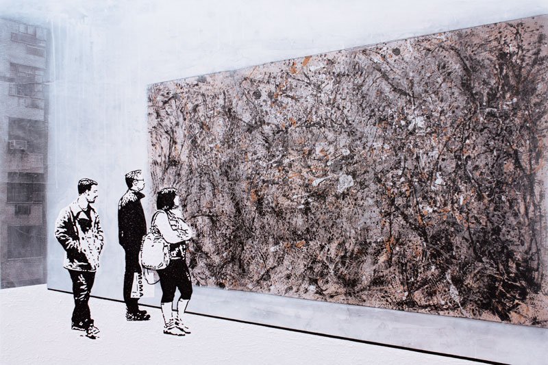 MOMA JACKSON POLLOCK   ONE #2 — Mischtechnik auf Leinwand   150x100cm