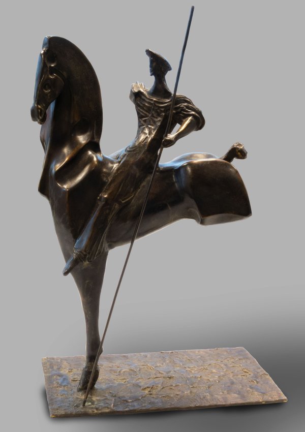 CAVALLO E CAVALIERE — Bronze