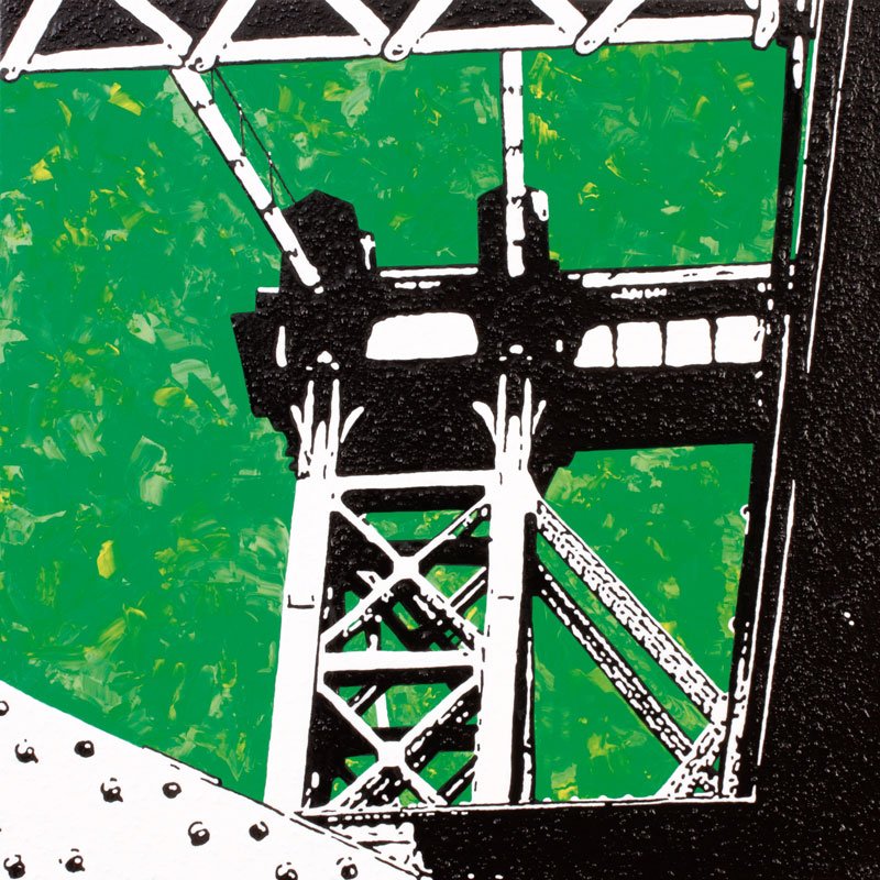 WILLIAMSBURG BRIDGE — Mischtechnik auf Leinwand   60x60cm
