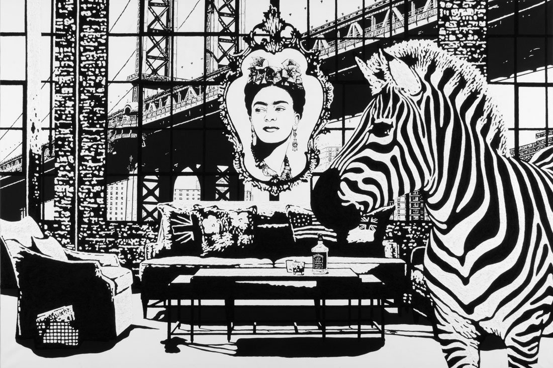 MY INTERIOR   FRIDA KAHLO — Mischtechnik auf Leinwand   100x150cm