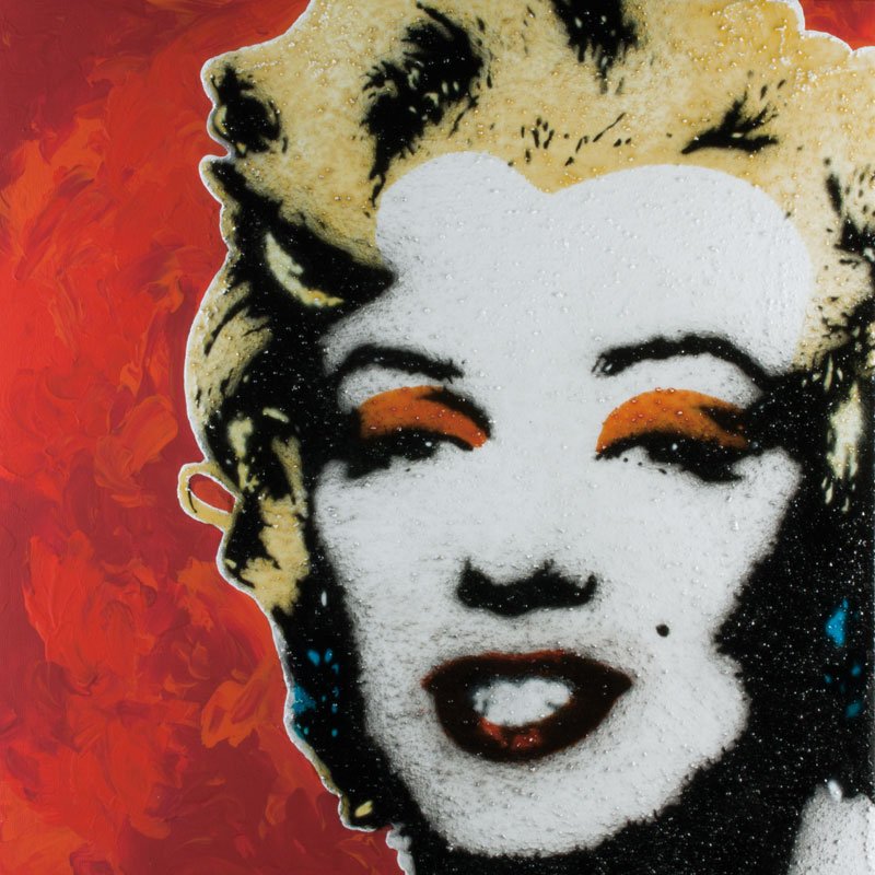 MARILYN #14 — Mischtechnik auf Leinwand   50x50cm