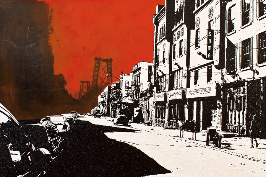 WILLIAMSBURG BRIDGE #3 — Mischtechnik auf Leinwand   100x150cm