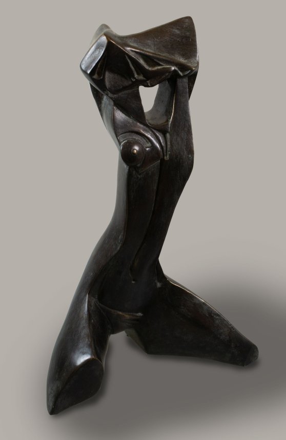 NUDO AFRICANO — Bronze   12x22x32cm