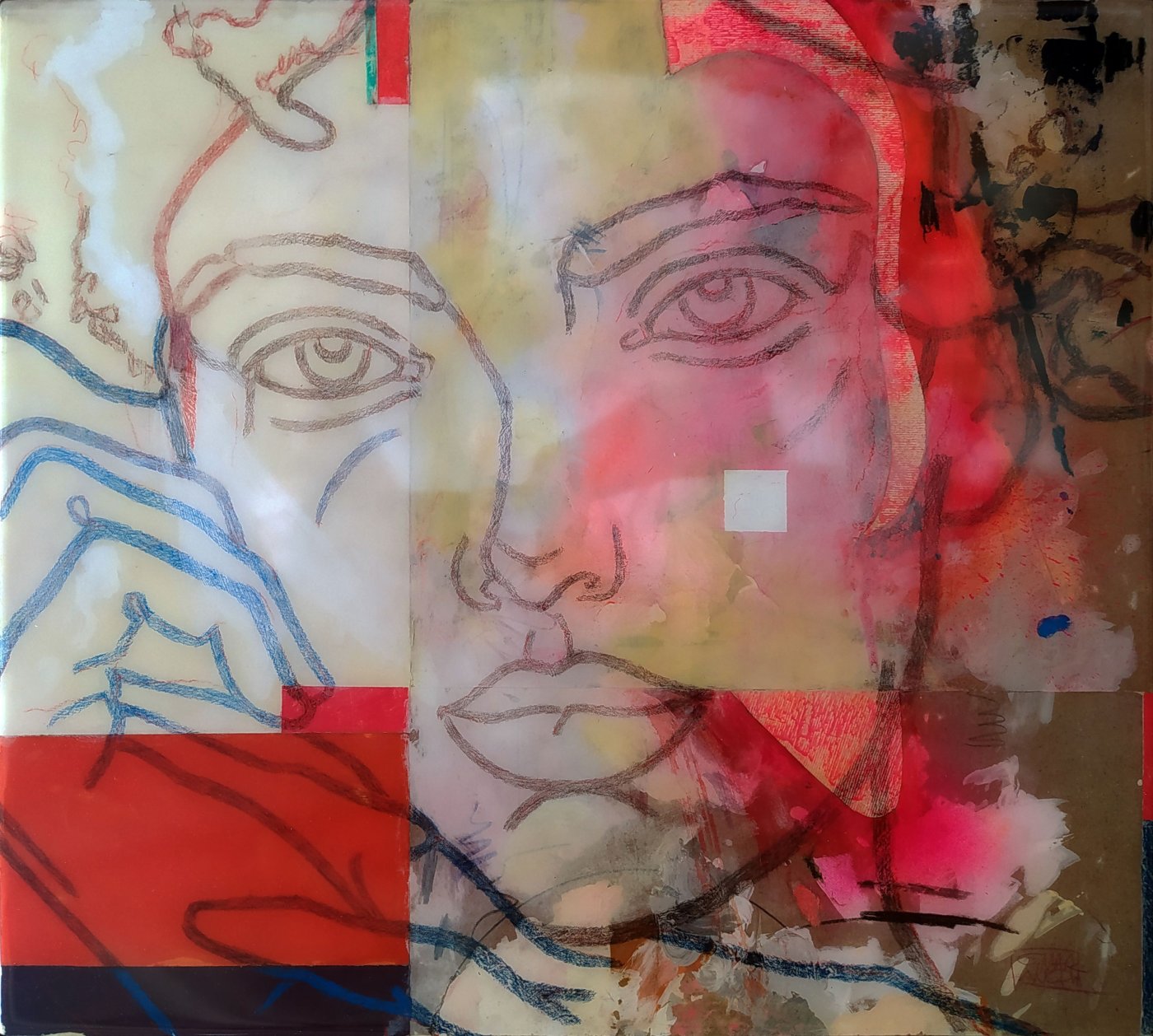 attesa   resina — 45 × 50 cm